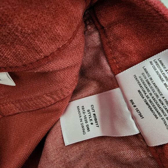 NEW AG Adriano Goldshmied Daily Blue Manya Red Corduroy Straight Leg Jean 27 - Picture 12 of 16